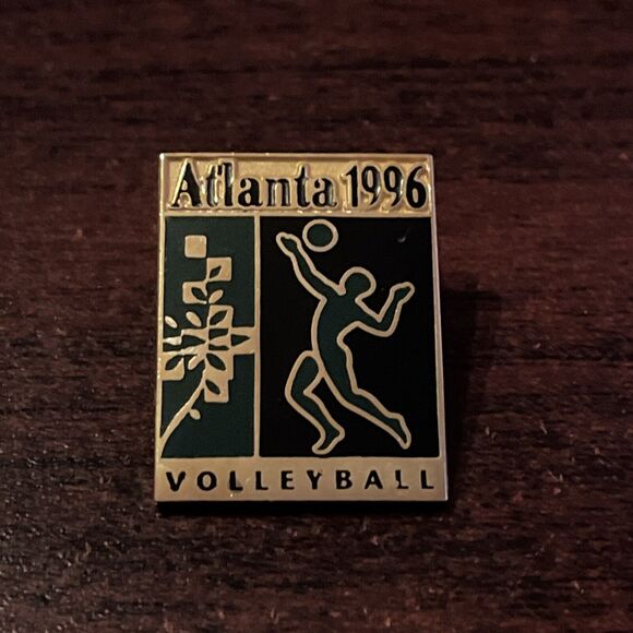 1996‎ Atlanta Olympics Volleyball Event Lapel Hat Pin - Picture 1 of 3